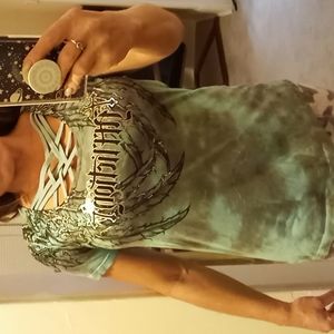 Green Affliction tee shirt